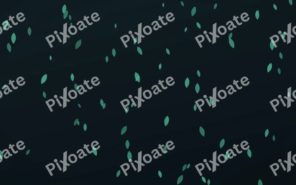 Midnight Garden Petals — dark green and black floral background