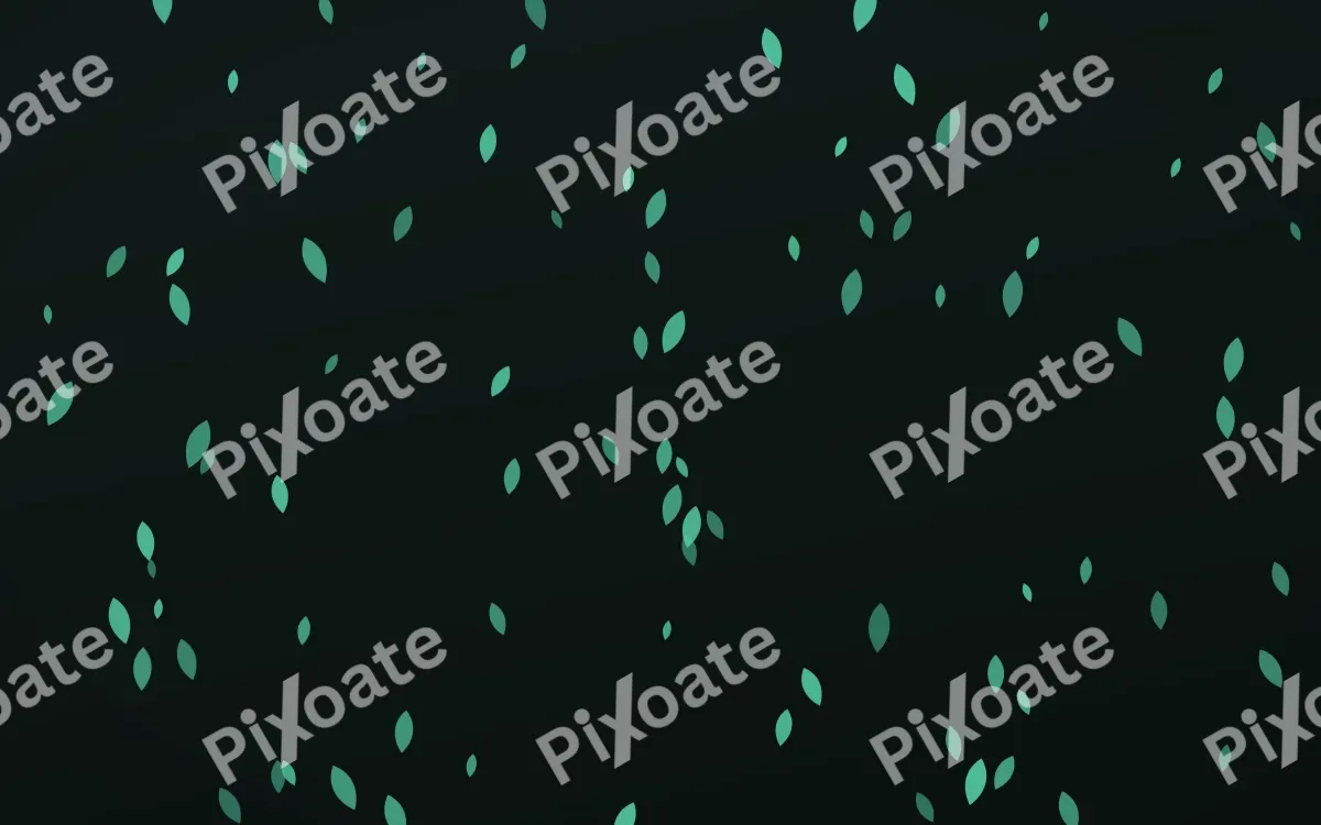 Mint Noir Petals — dark green and black floral background
