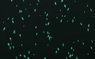Mint Noir Petals — dark green and black floral background