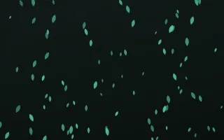 Mint Noir Petals II — dark green and black floral background, variation II