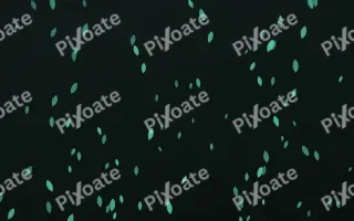 Mint Noir Petals II — dark green and black floral background, variation II