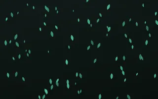 Mint Noir Petals III — dark green and black floral background, variation III