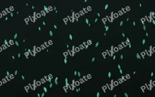 Mint Noir Petals III — dark green and black floral background, variation III