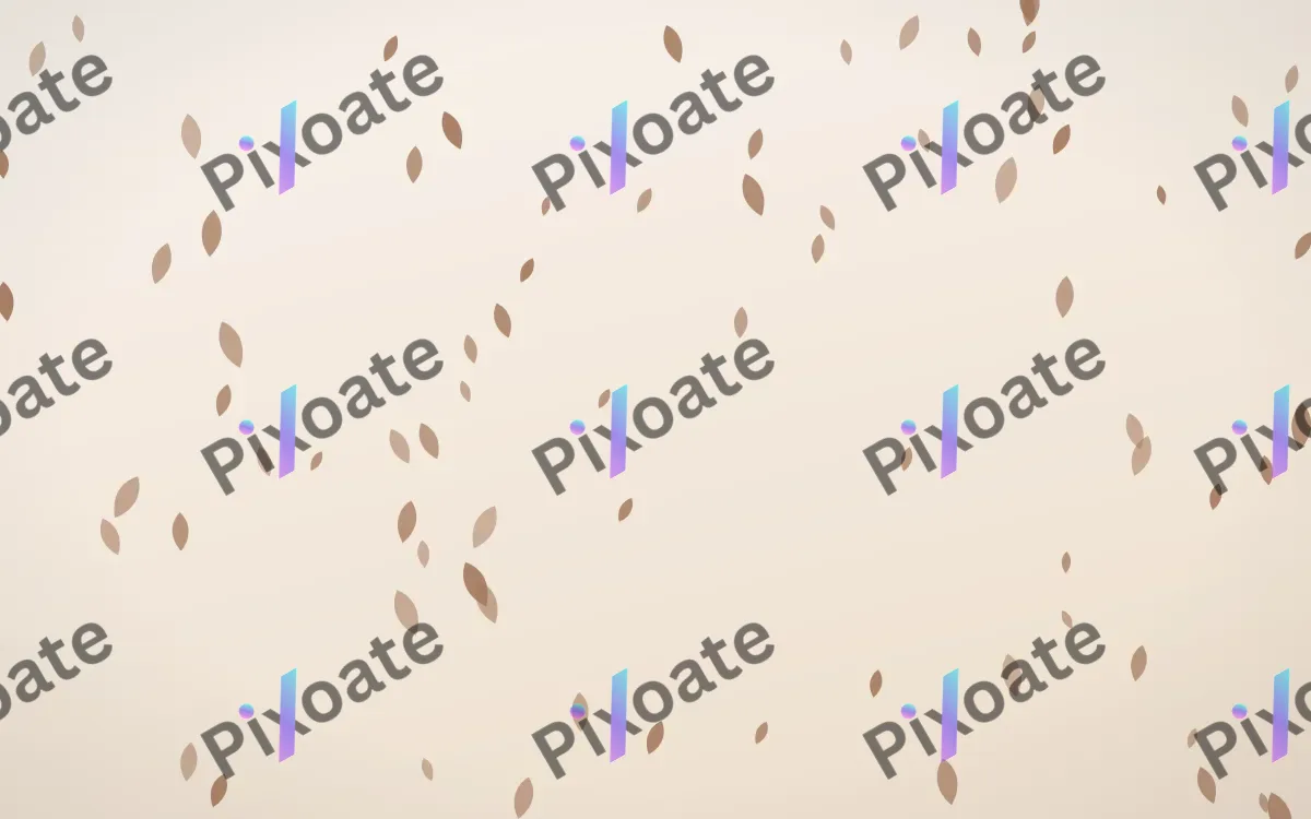Mocha Milk Petals — light orange and white floral background