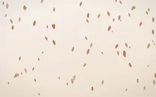 Mocha Milk Petals II — light orange and white floral background, variation II