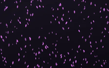 Neon Noir Petals Dense — dark purple, teal and black floral background