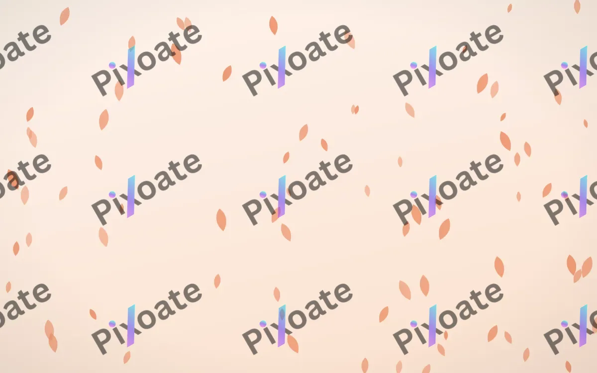 Peach Fuzz Petals — light orange and white floral background