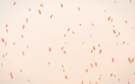 Peach Fuzz Petals — light orange and white floral background