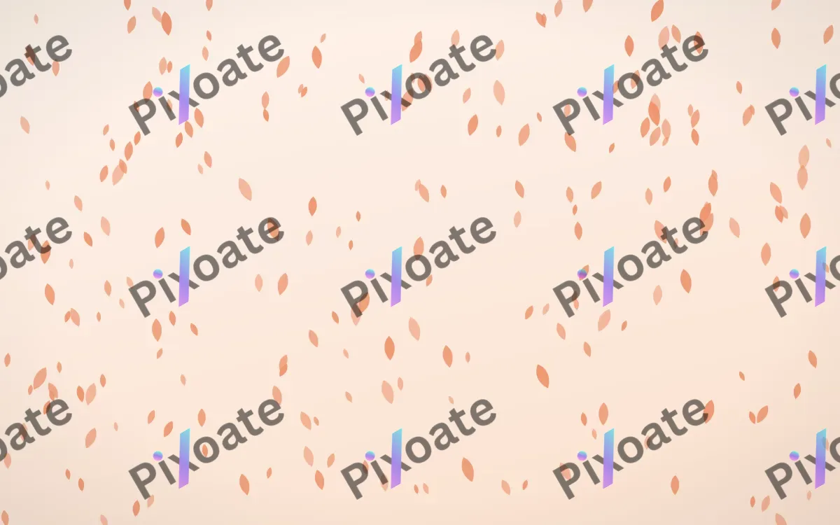 Peach Fuzz Petals Dense — light orange and white floral background