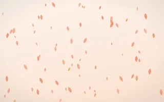 Peach Fuzz Petals II — light orange and white floral background, variation II