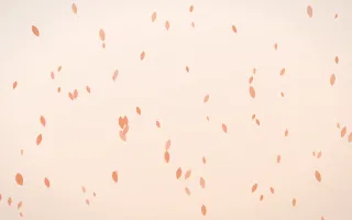 Peach Fuzz Petals III — light orange and white floral background, variation III
