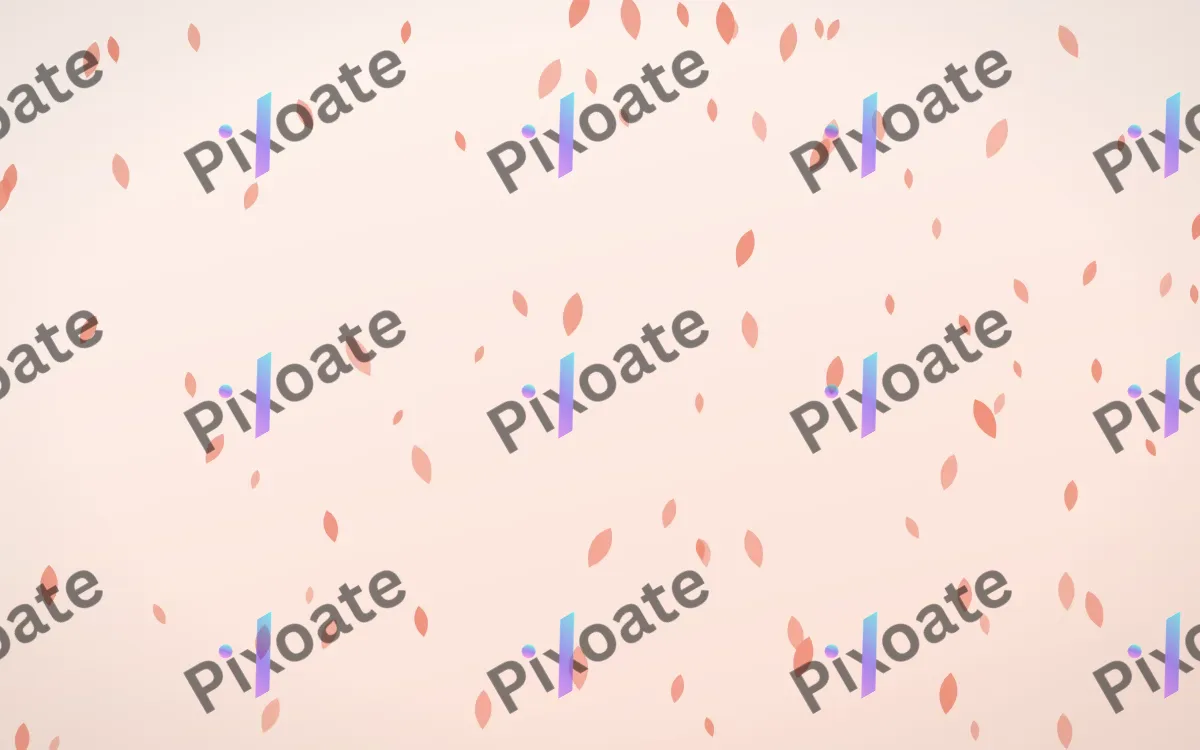 Sorbet Petals — light red, orange and white floral background