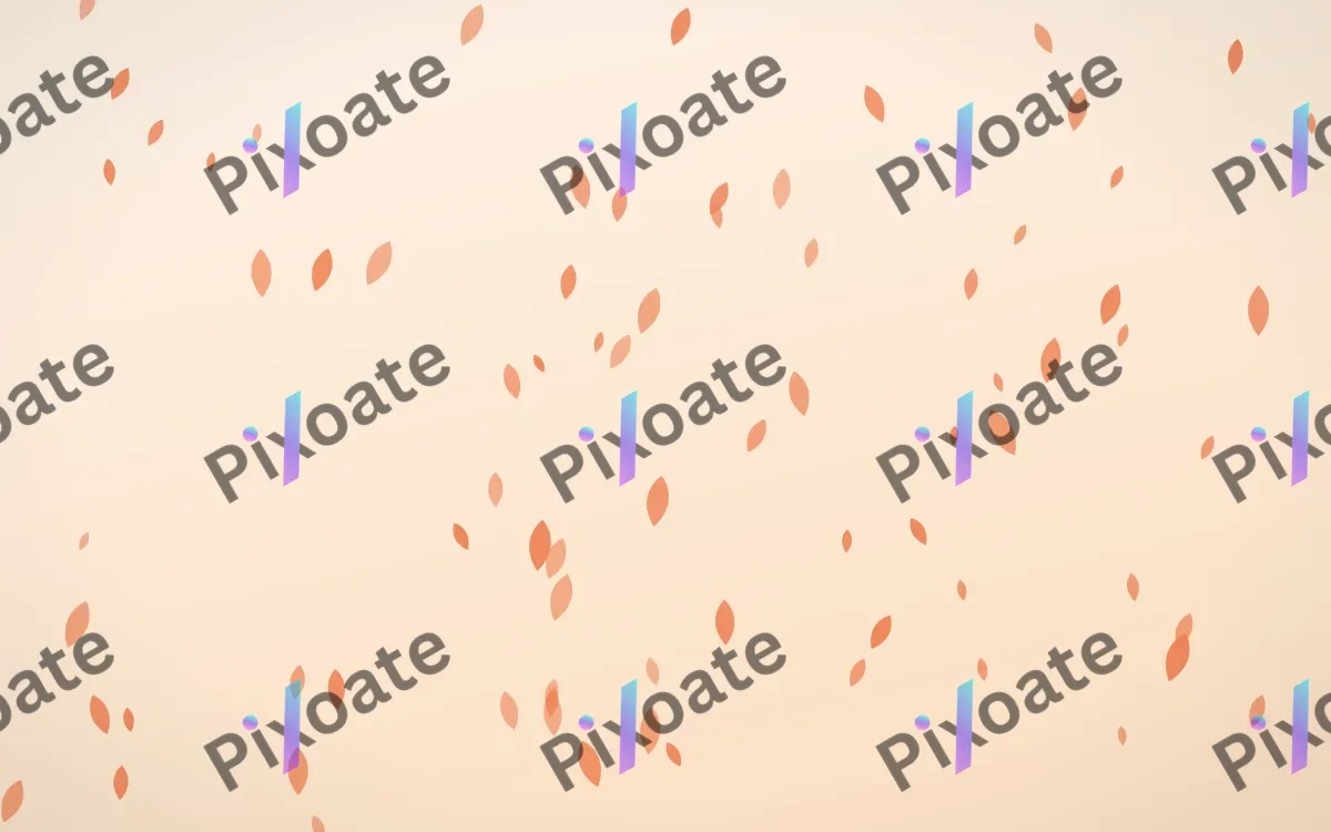 Sunset Pop Petals — light orange and beige floral background