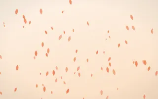 Sunset Pop Petals III — light orange and beige floral background, variation III