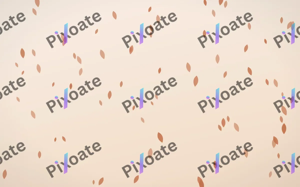 Terracotta Petals — light orange and beige floral background