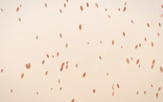 Terracotta Petals II — light orange and beige floral background, variation II