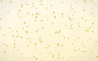 Buttercream Tulips Dense II — light gold, yellow and white floral background, variation II