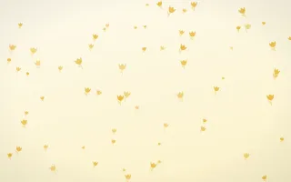 Buttercream Tulips II — light gold, yellow and white floral background, variation II