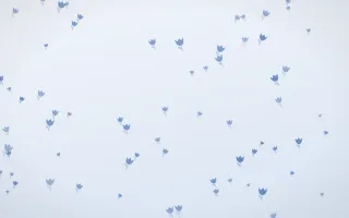 Denim Day Tulips III — light blue and white floral background, variation III