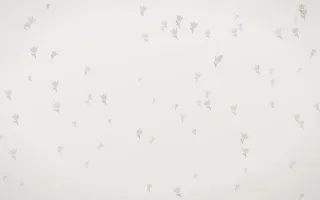 Fogline Tulips III — light grey, orange and white floral background, variation III