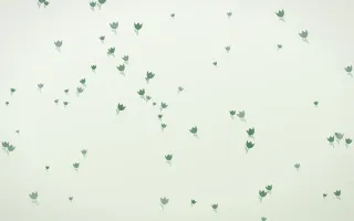 Forest Cream Tulips III — light green and white floral background, variation III