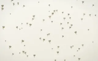 Fresh Linen Tulips II — light yellow and white floral background, variation II
