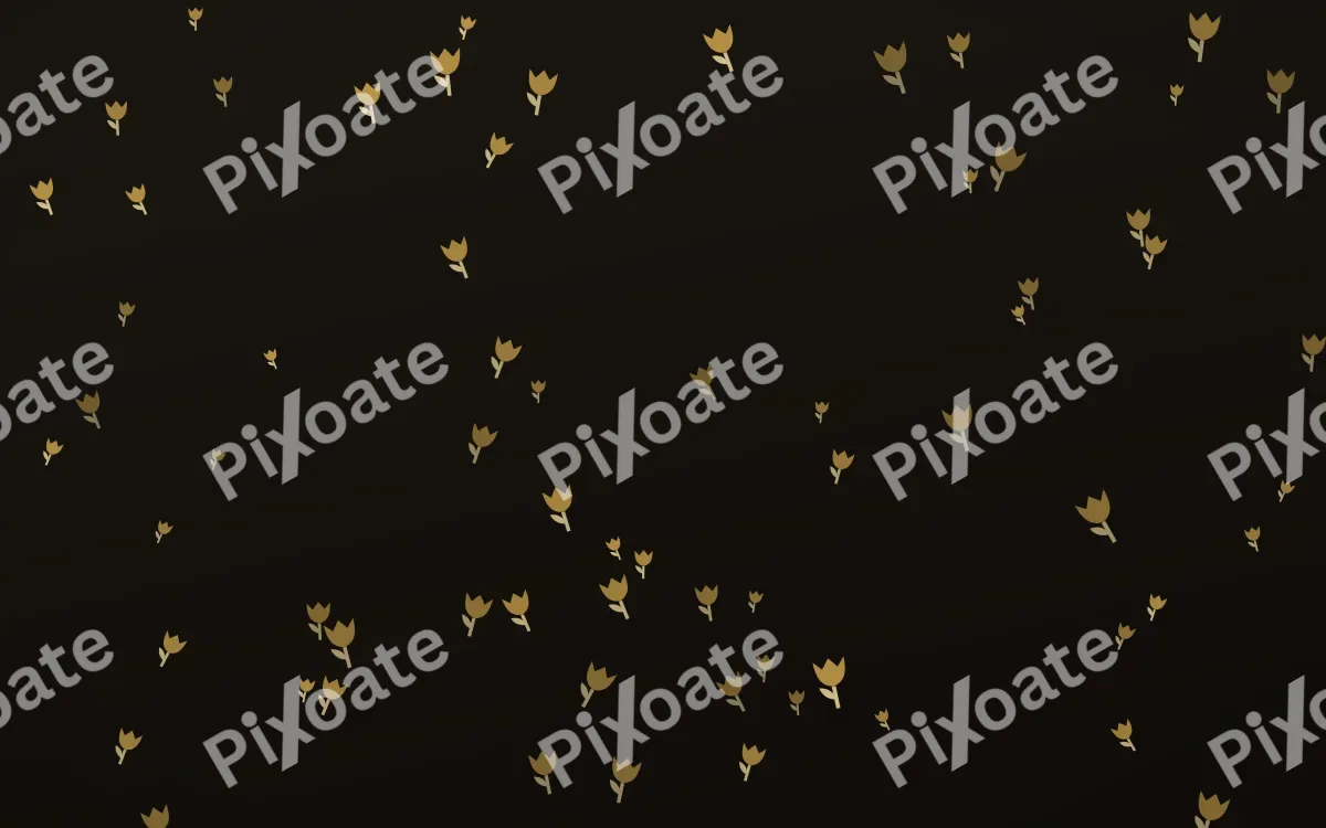 Golden Noir Tulips — dark gold, yellow and black floral background
