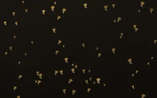 Golden Noir Tulips — dark gold, yellow and black floral background