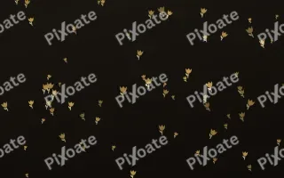 Golden Noir Tulips III — dark gold, yellow and black floral background, variation III