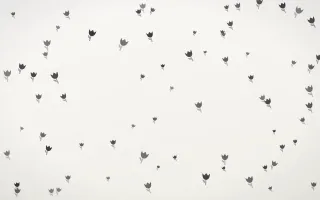 Inkline Tulips — light grey and white floral background