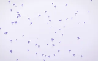 Lilac Frost Tulips III — light blue and white floral background, variation III