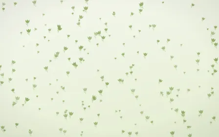 Matcha Latte Tulips Dense — light green and white floral background
