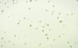 Matcha Latte Tulips II — light green and white floral background, variation II