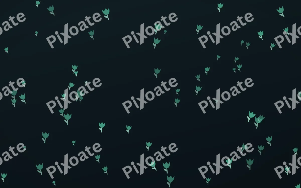 Midnight Garden Tulips — dark green and black floral background