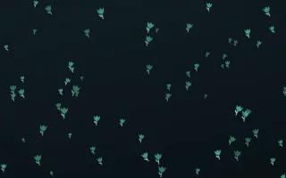 Midnight Garden Tulips — dark green and black floral background
