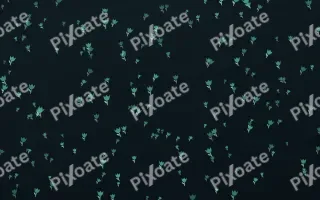 Midnight Garden Tulips Dense II — dark green and black floral background, variation II