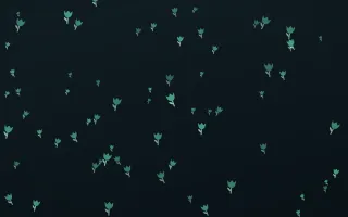 Midnight Garden Tulips II — dark green and black floral background, variation II
