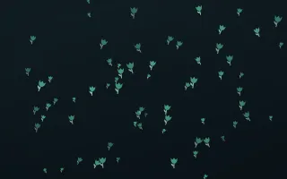 Midnight Garden Tulips III — dark green and black floral background, variation III