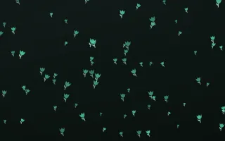 Mint Noir Tulips — dark green and black floral background