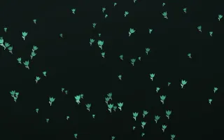 Mint Noir Tulips III — dark green and black floral background, variation III