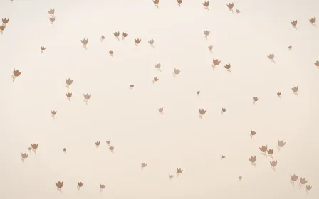 Mocha Milk Tulips — light orange and white floral background