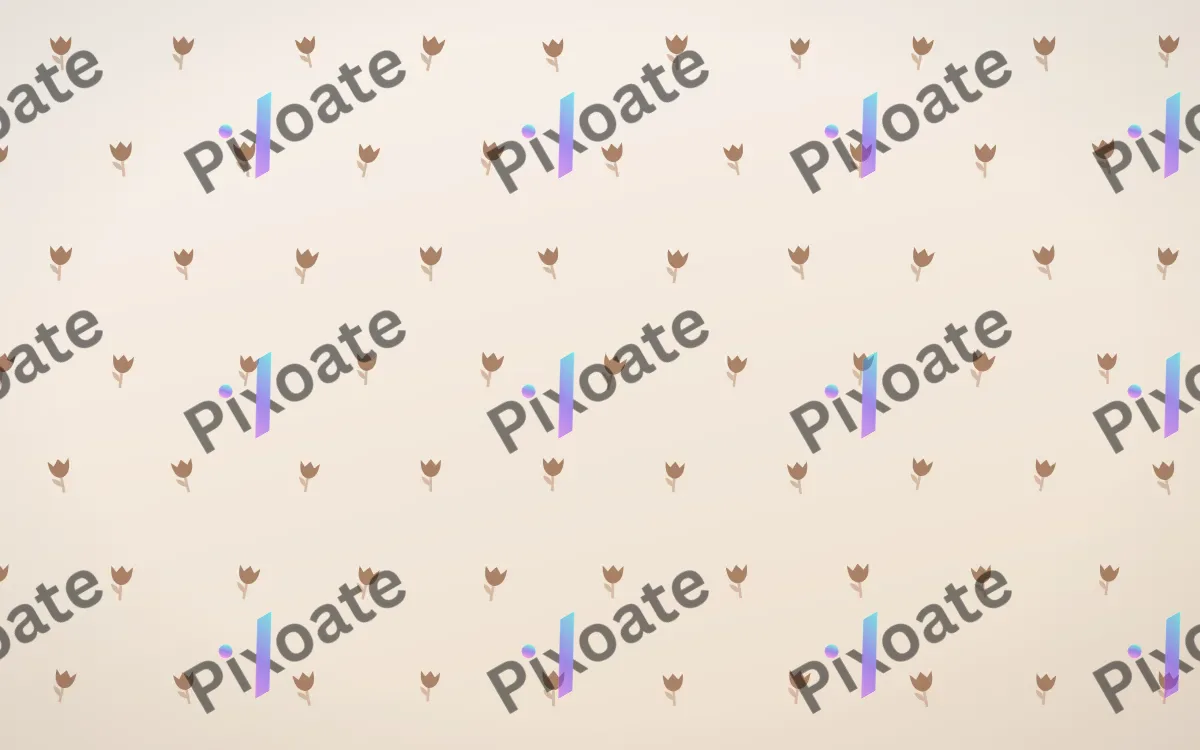 Mocha Milk Tulips Tiled — light orange and white floral background