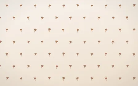 Mocha Milk Tulips Tiled — light orange and white floral background