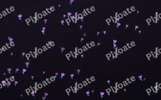 Neon Noir Tulips — dark purple, teal and black floral background