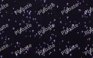 Neon Noir Tulips Dense — dark purple, teal and black floral background
