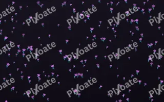 Neon Noir Tulips Dense II — dark purple, teal and black floral background, variation II