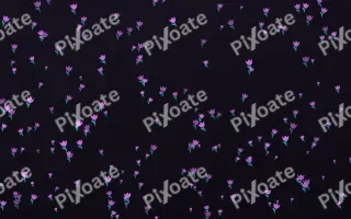 Neon Noir Tulips Dense III — dark purple, teal and black floral background, variation III