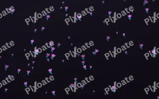 Neon Noir Tulips III — dark purple, teal and black floral background, variation III