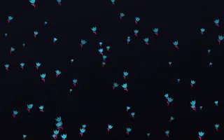 Neonline Tulips III — dark teal, pink and black floral background, variation III