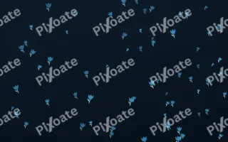 Ocean Ink Tulips — dark blue floral background